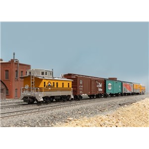 M045712 (R-) MHI Zestaw 4 wagonów krytych USA