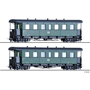 T03996 H0e Set 2 wagonów osobowych DR  III